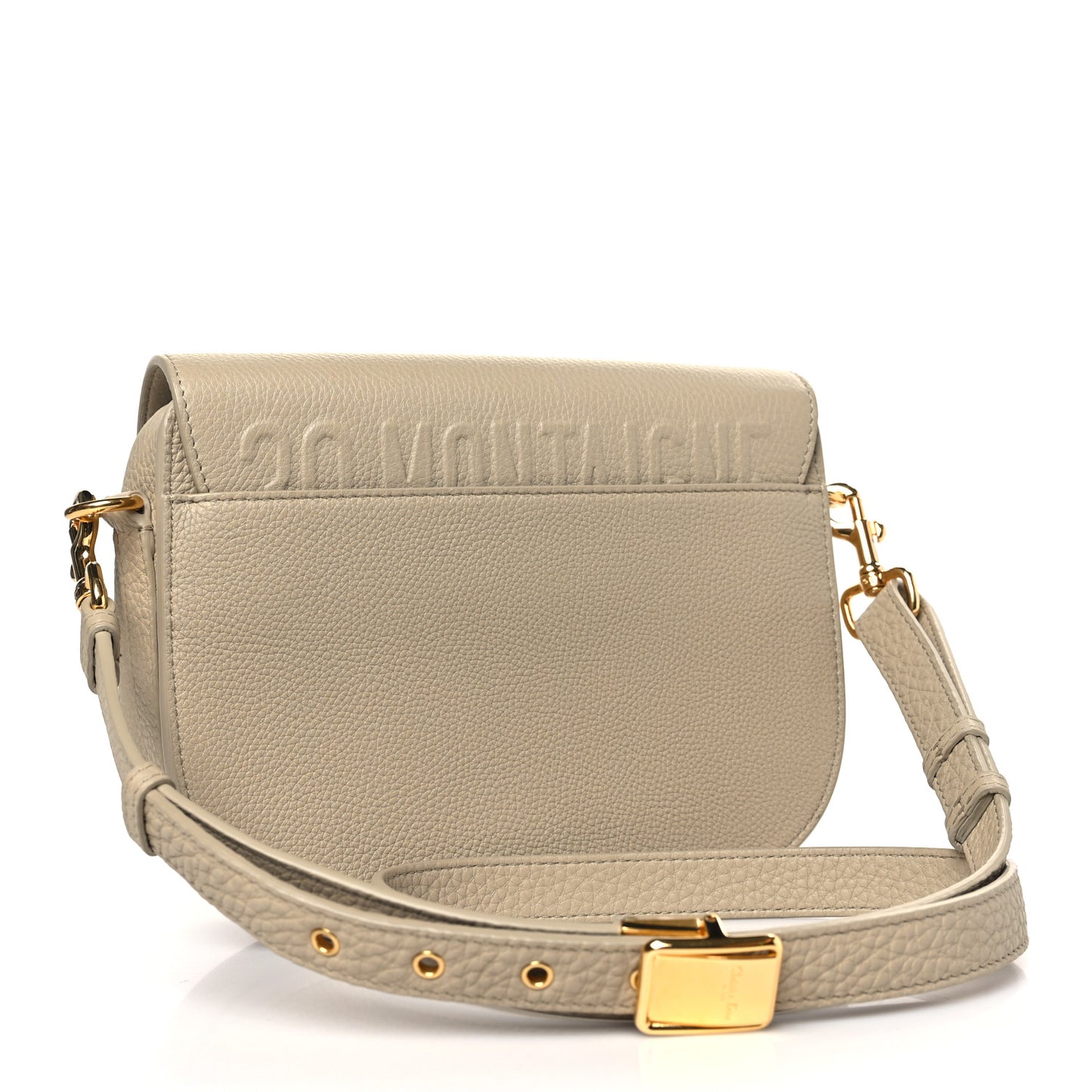 Grained Calfskin Medium Bobby Flap Beige