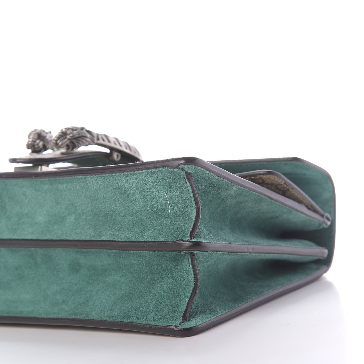 Gucci GG Supreme Monogram Willow Hill Embroidered Small Dionysus Shoulder Bag Emerald 7 of 11