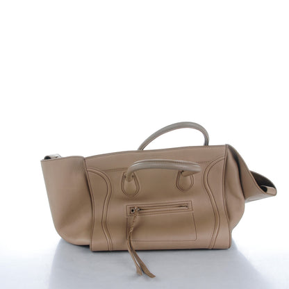 Celine Supple Calfskin Medium Phantom Luggage Beige 10 of 10