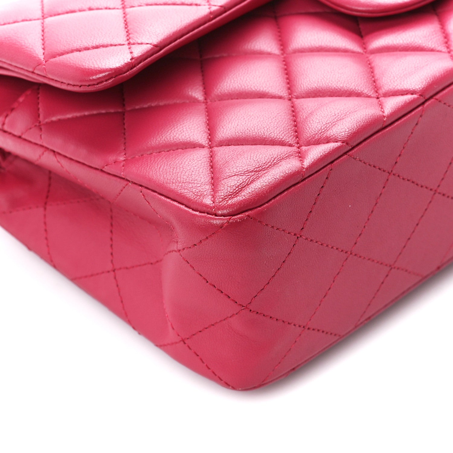Chanel Lambskin Quilted Small Double Flap Pink 10 of 11