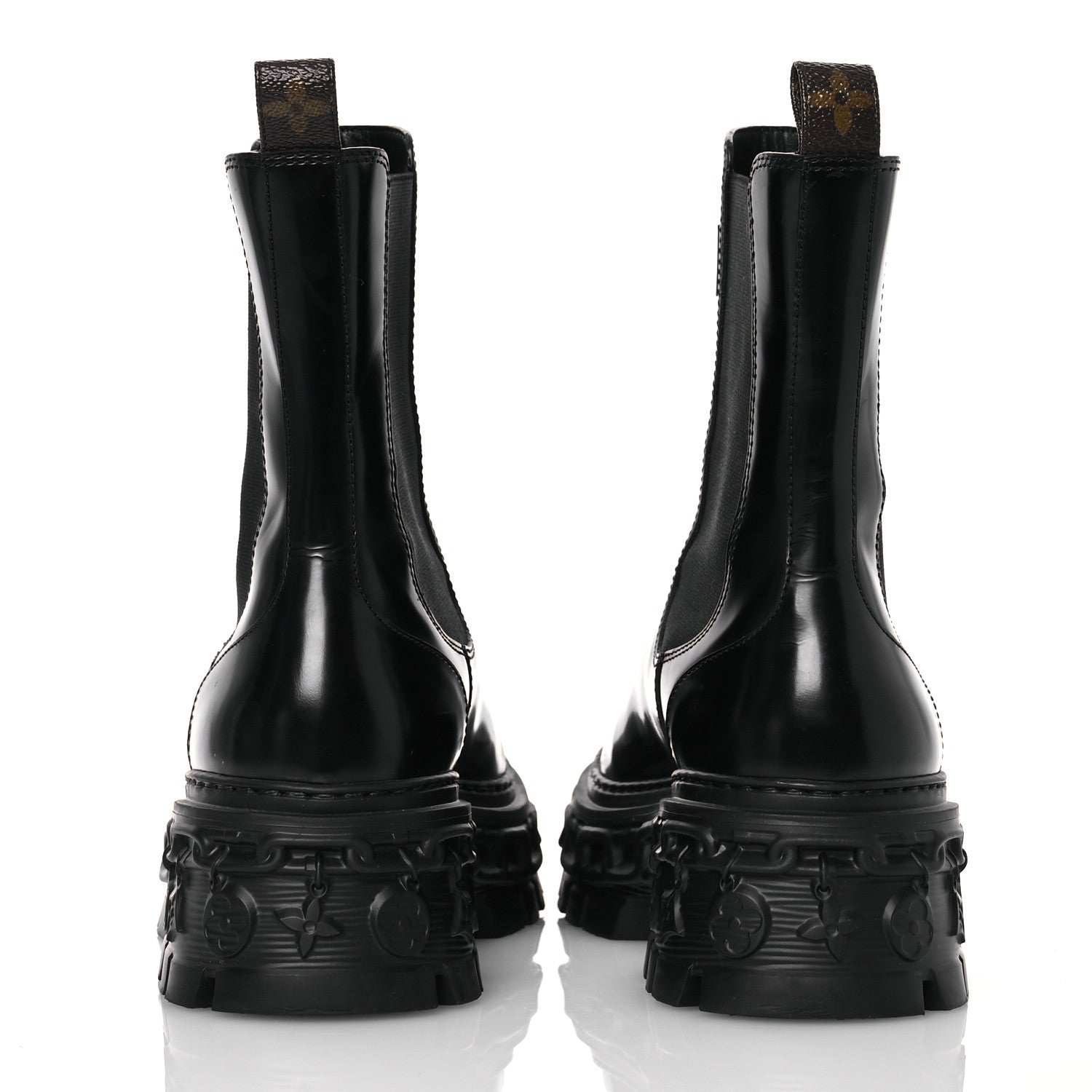Louis Vuitton Calfskin Record Chelsea Boots 37 Black 5 of 13