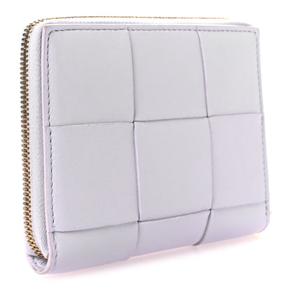Bottega Veneta Calfskin Maxi Intreccio Zip Around Wallet Mirth Washed 3 of 8