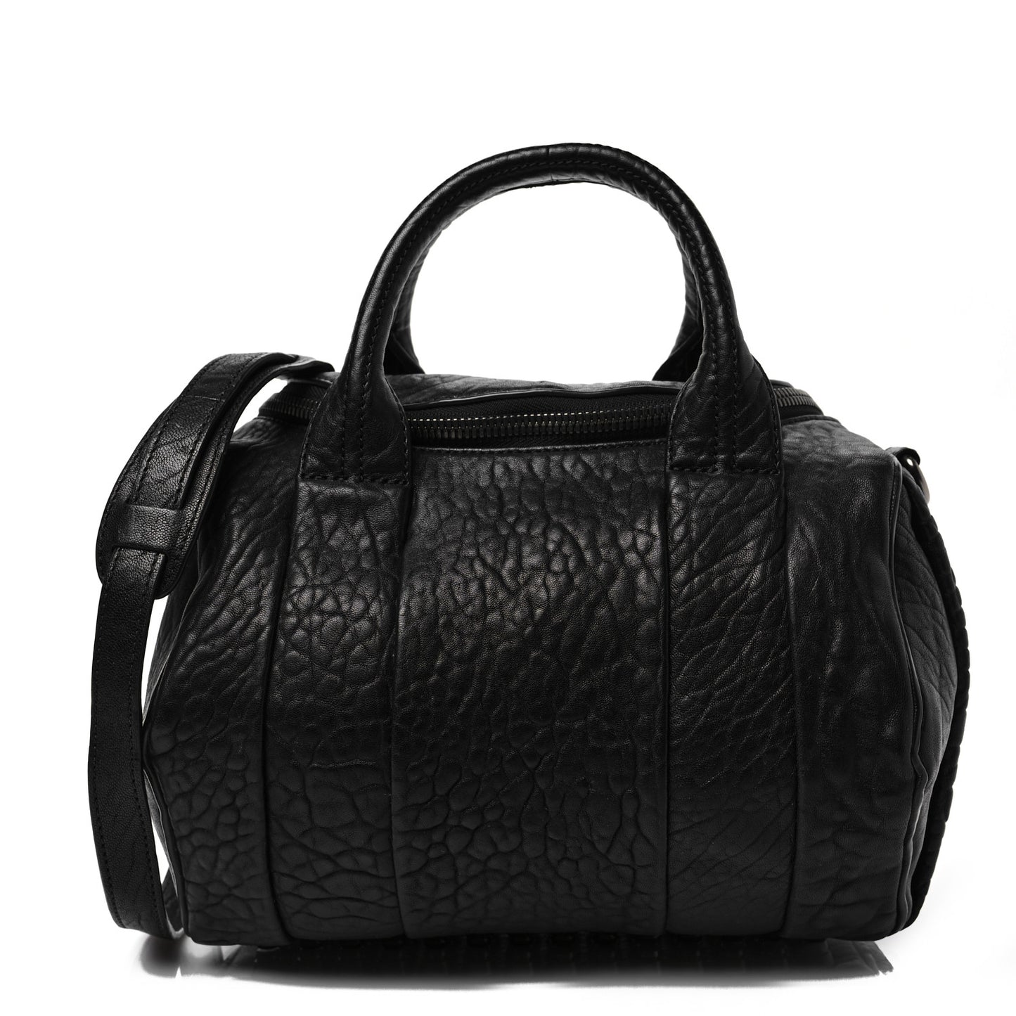 Pebbled Lambskin Rockie Black Nickel Hardware