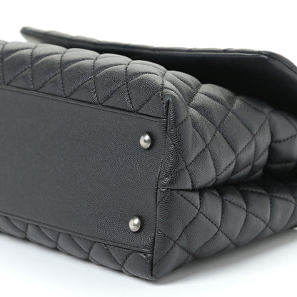 Chanel Caviar Quilted Medium Coco Handle Flap Black 11 of 18