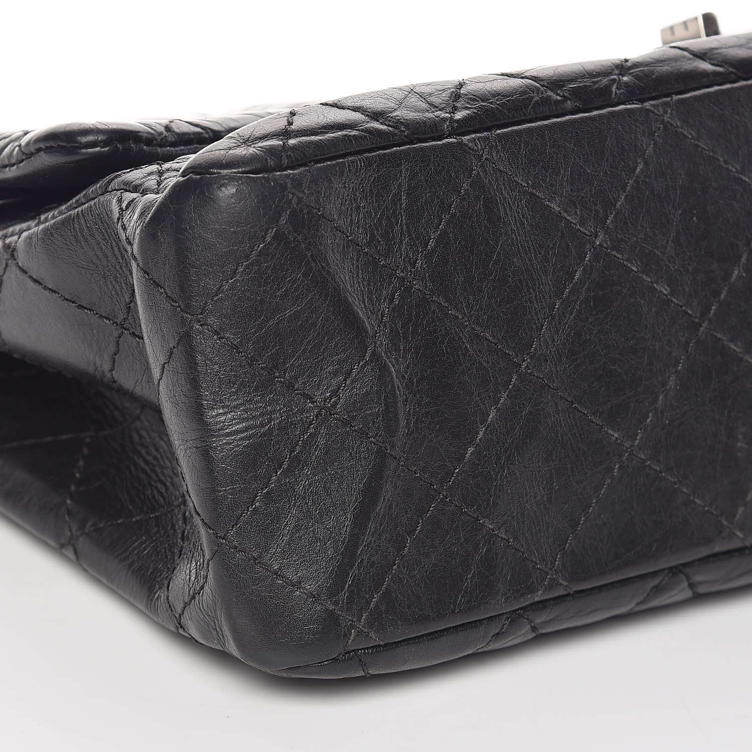 Chanel Aged Calfskin Quilted 2.55 Reissue 226 Flap Black 8 of 9