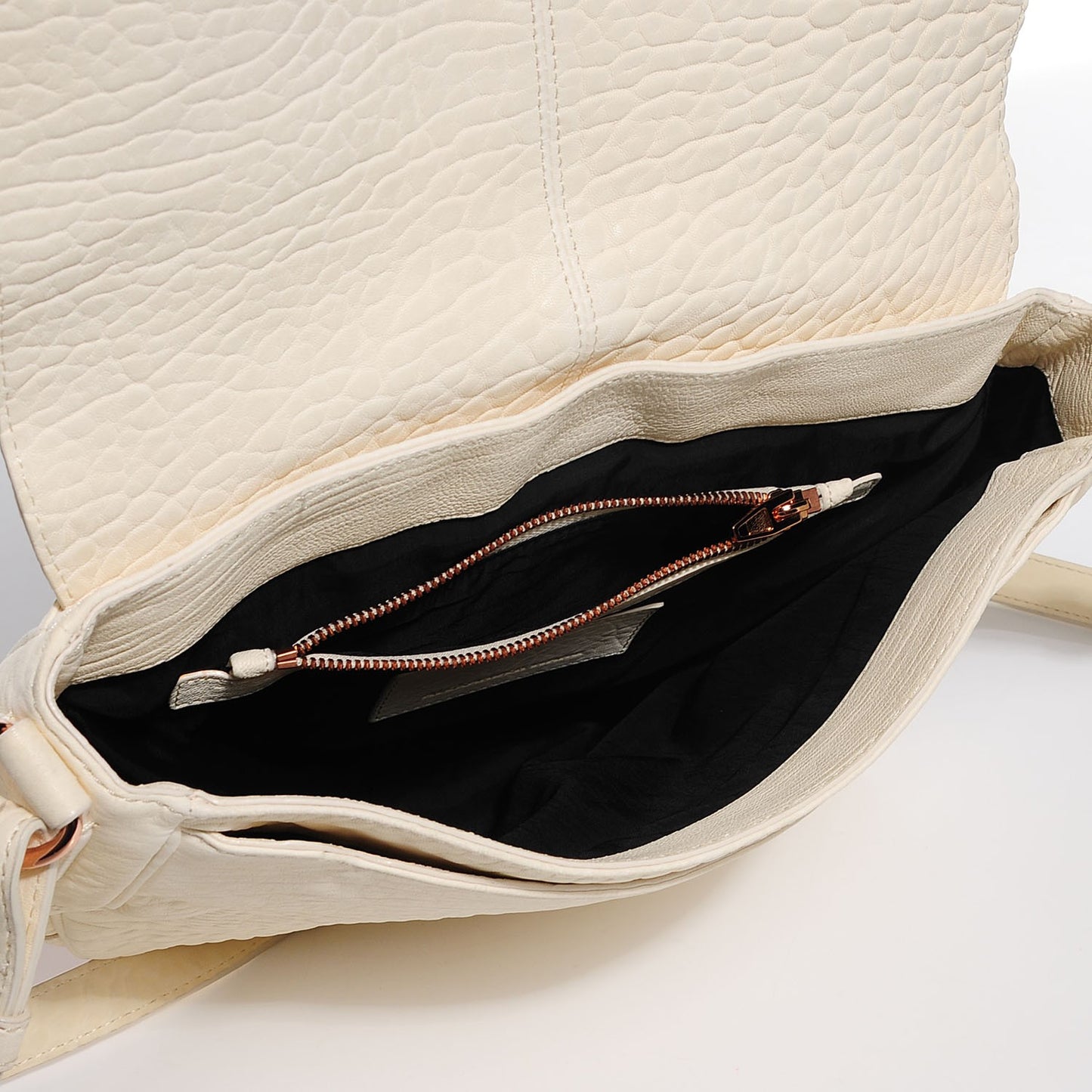 Pebbled Lambskin Lia Sling Opaline Rose Gold Hardware