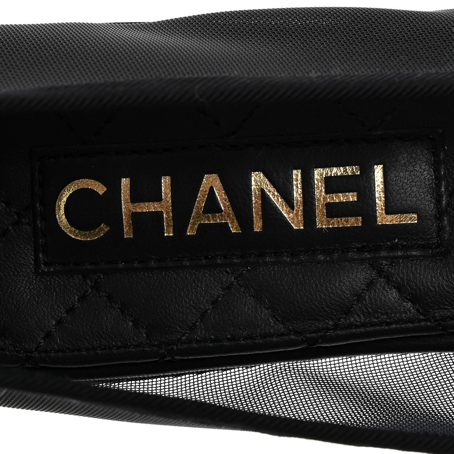 Chanel Mesh CC Ballerina Flats 38.5 Black 8 of 10