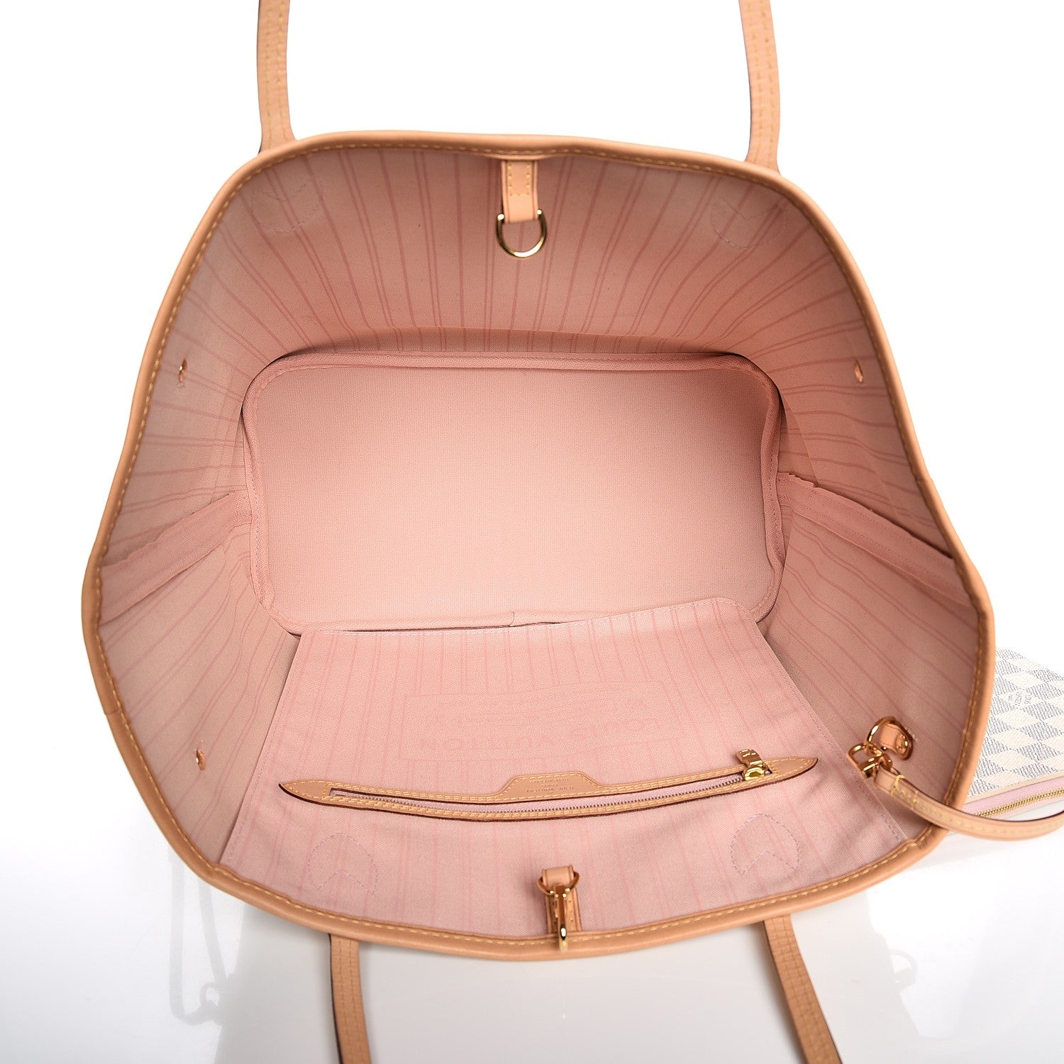 Louis Vuitton Damier Azur Neo Neverfull MM Rose Ballerine 6 of 8