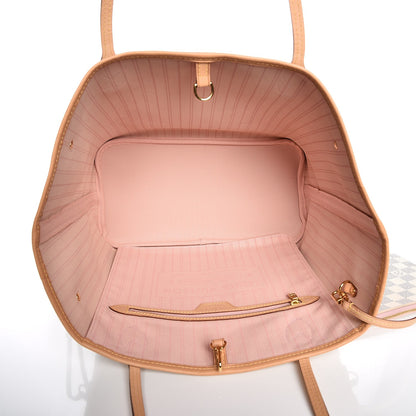 Louis Vuitton Damier Azur Neo Neverfull MM Rose Ballerine 6 of 8