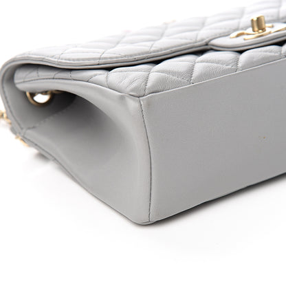 Chanel Lambskin Quilted Medium Mademoiselle Chic Flap Gris 7 of 9