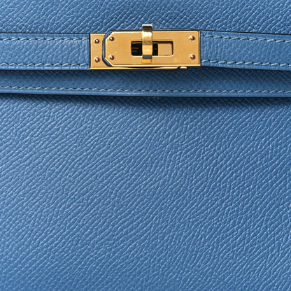 Hermes Epsom Mini Kelly Sellier 20 Bleu Azur 8 of 11