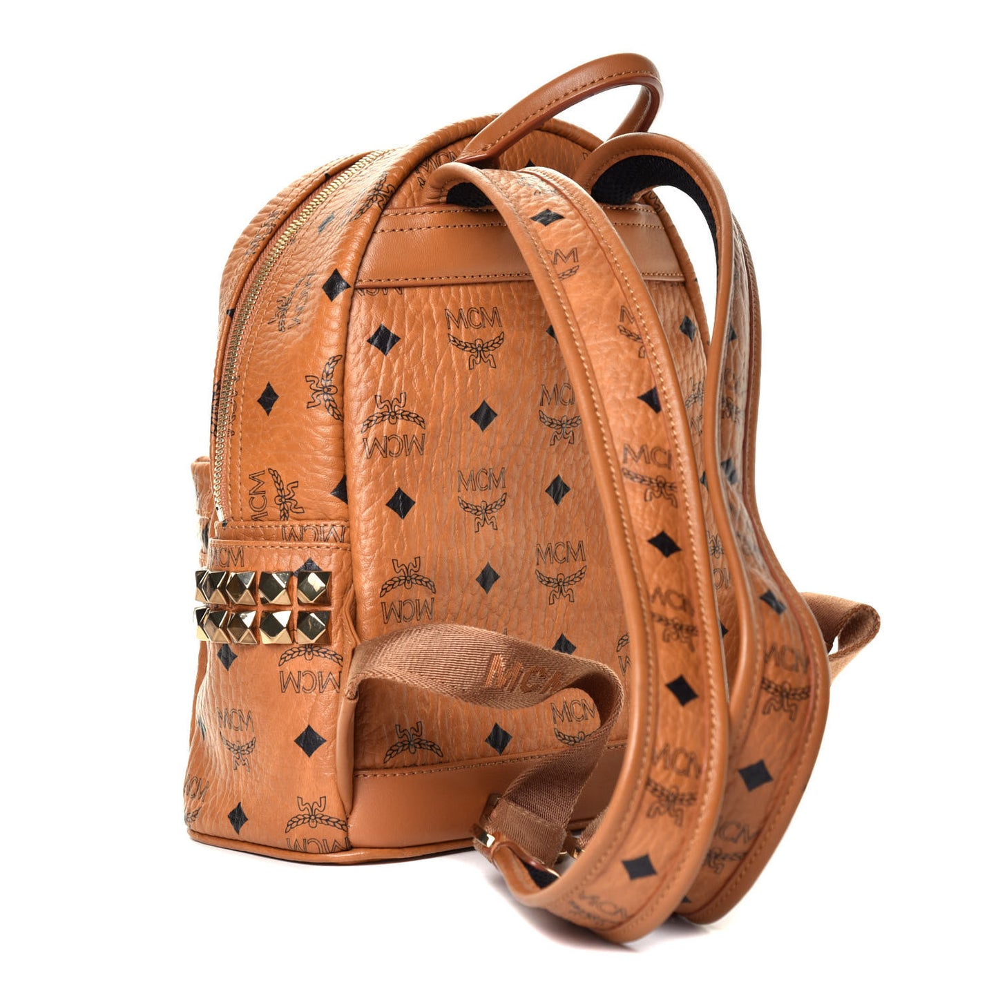 Visetos Side Stud Mini Stark Backpack Cognac