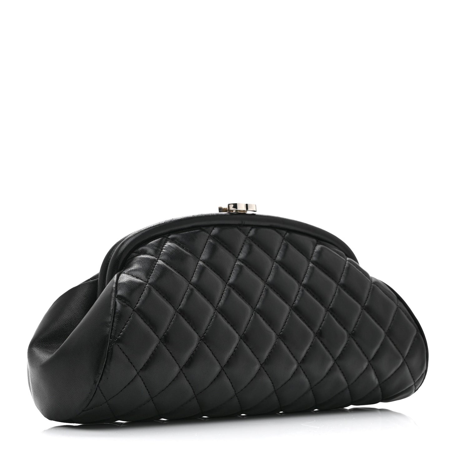 Lambskin Quilted Timeless Clutch Black
