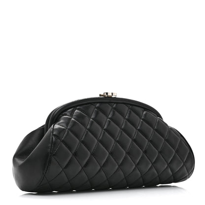 Chanel Lambskin Quilted Timeless Clutch Black 3 of 9