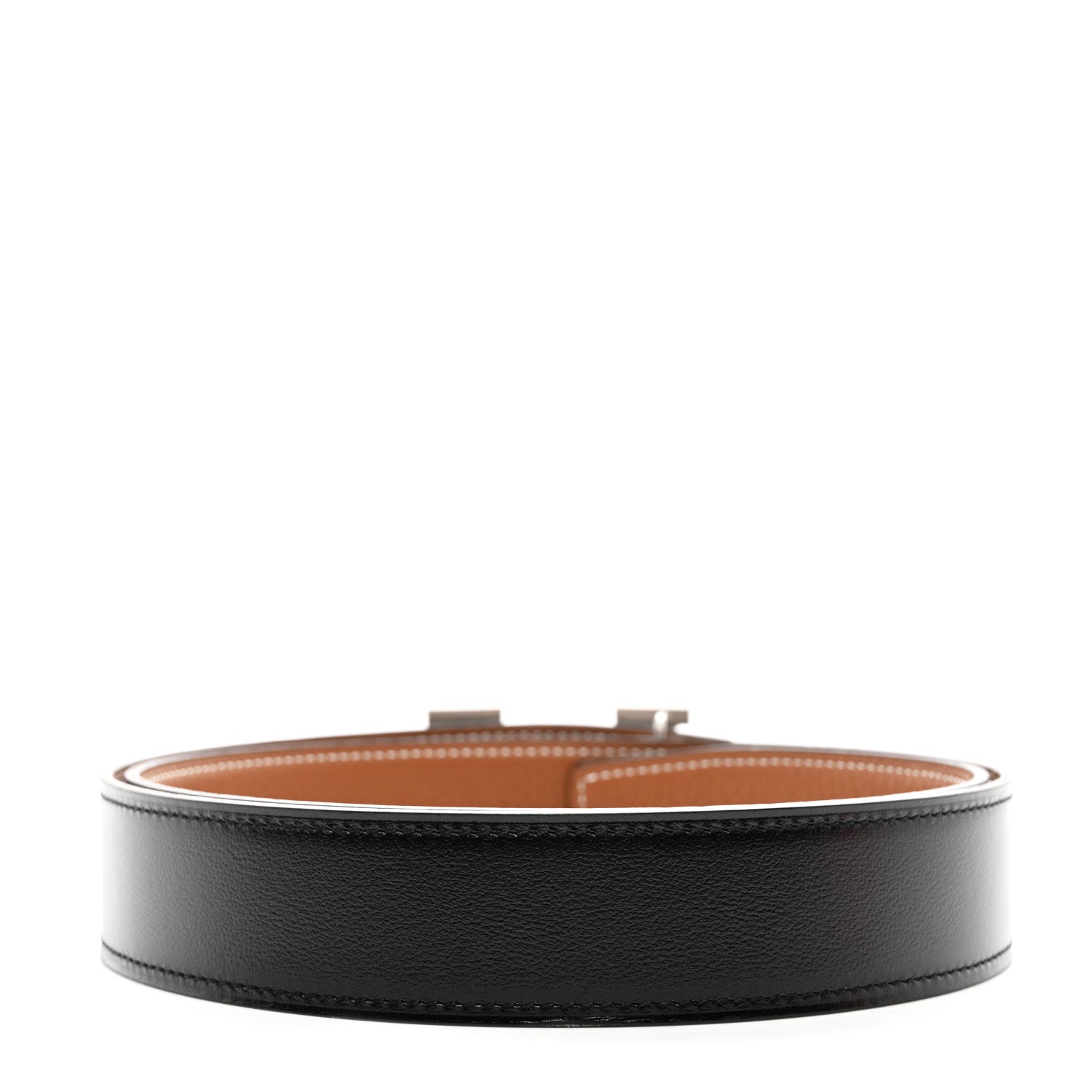 Hermes Box Togo 32mm H Belt 85 34 Black Gold 2 of 6