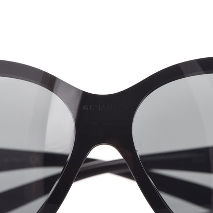Chanel Camellia CC Sunglasses 6032 Black 8 of 9