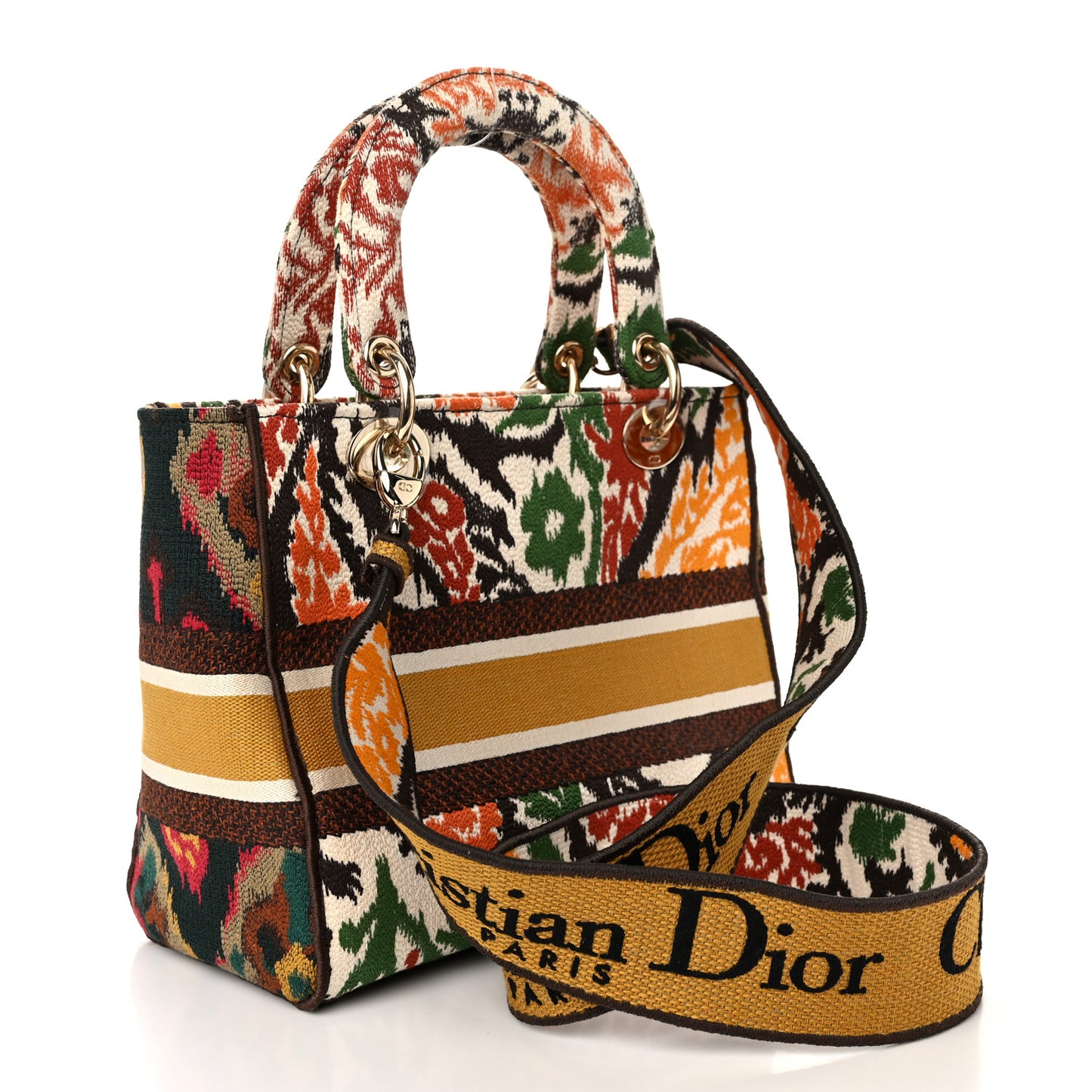 Canvas Embroidered Paisley Medium Lady D-Lite Multicolor