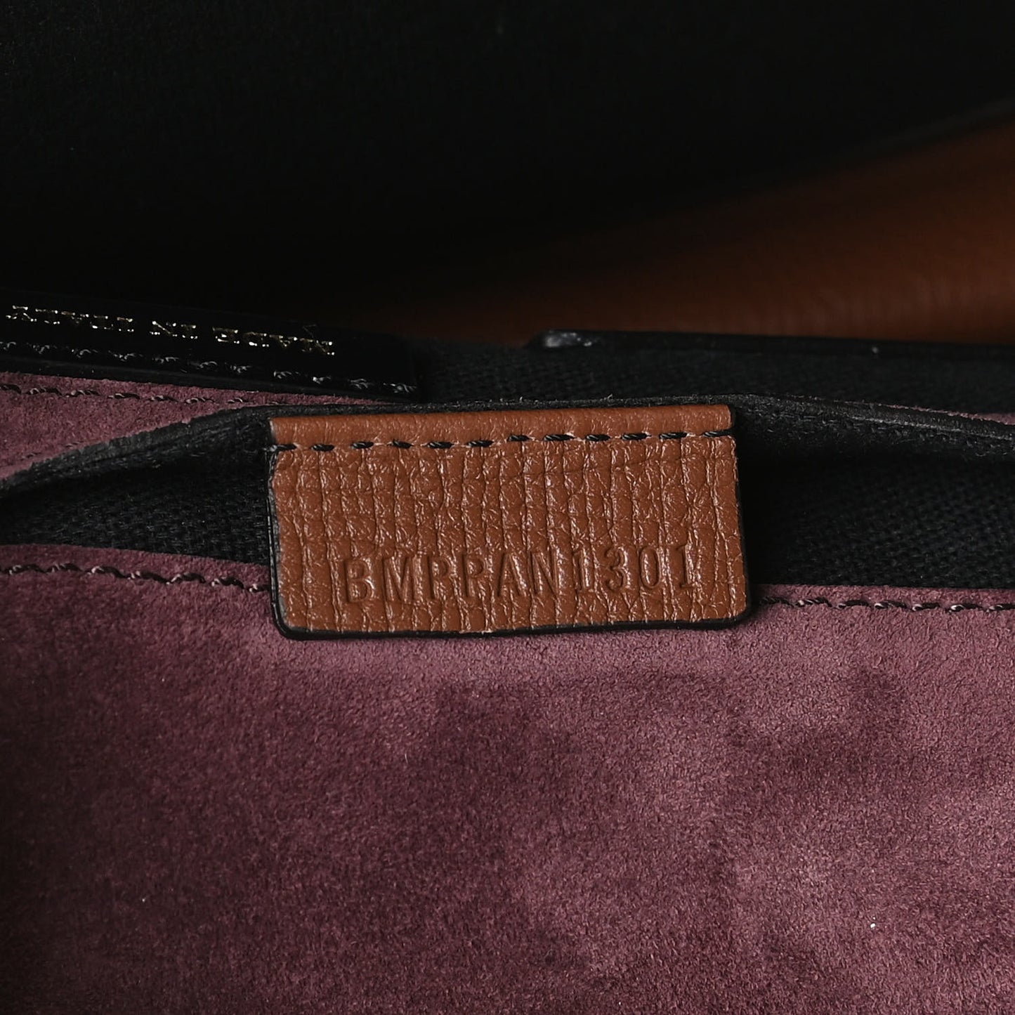 Derby Calfskin House Check Small Macken Crossbody Bag Tan