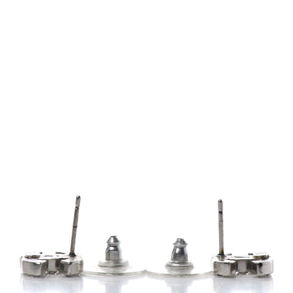 Chanel Crystal CC Earrings Silver 3 of 4