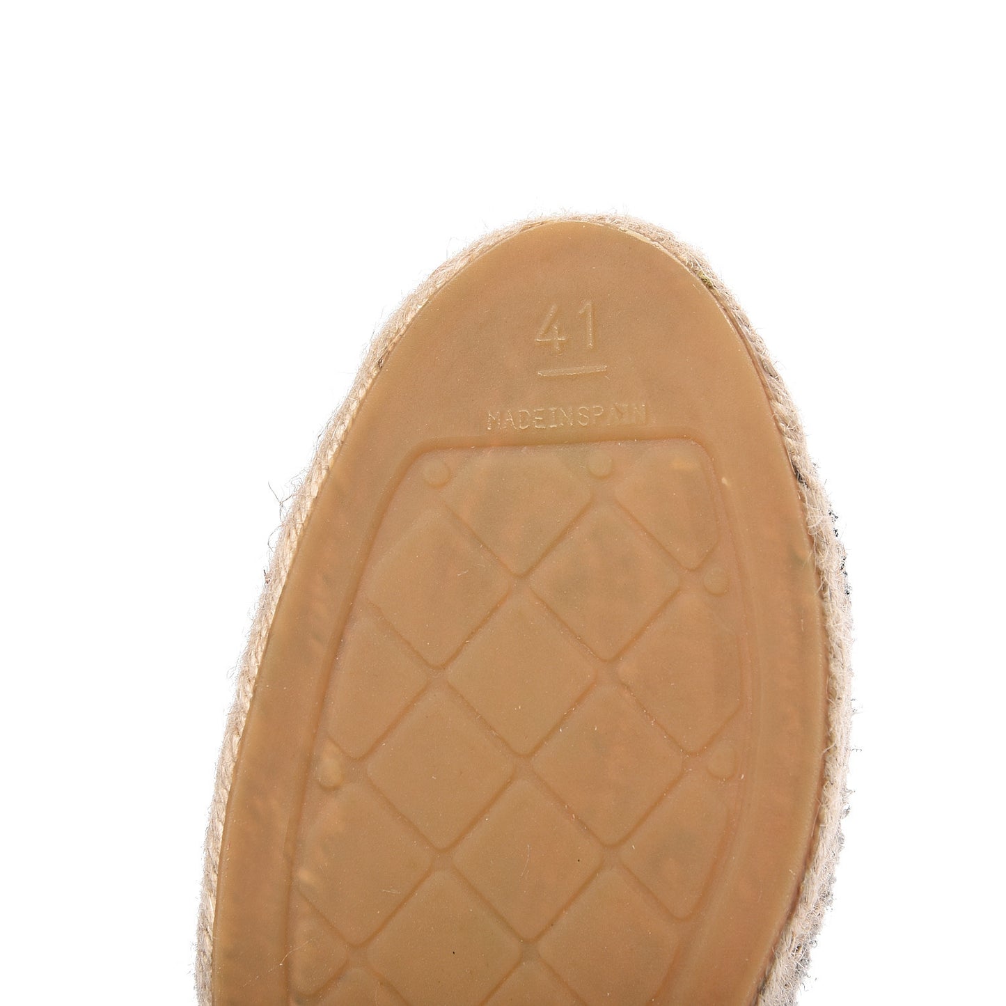 Terry Cloth CC Espadrilles 41 Silver Black