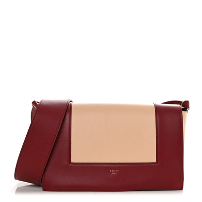 Celine Shiny Smooth Calfskin Medium Frame Shoulder Bag Ruby Nude 1 of 11