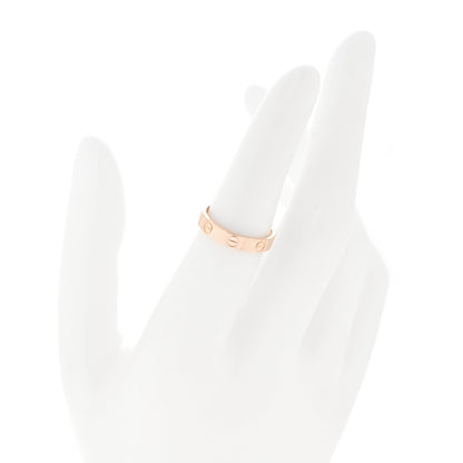 Cartier 18K Pink Gold 3.5mm LOVE Wedding Band Ring 51 5.75 2 of 5