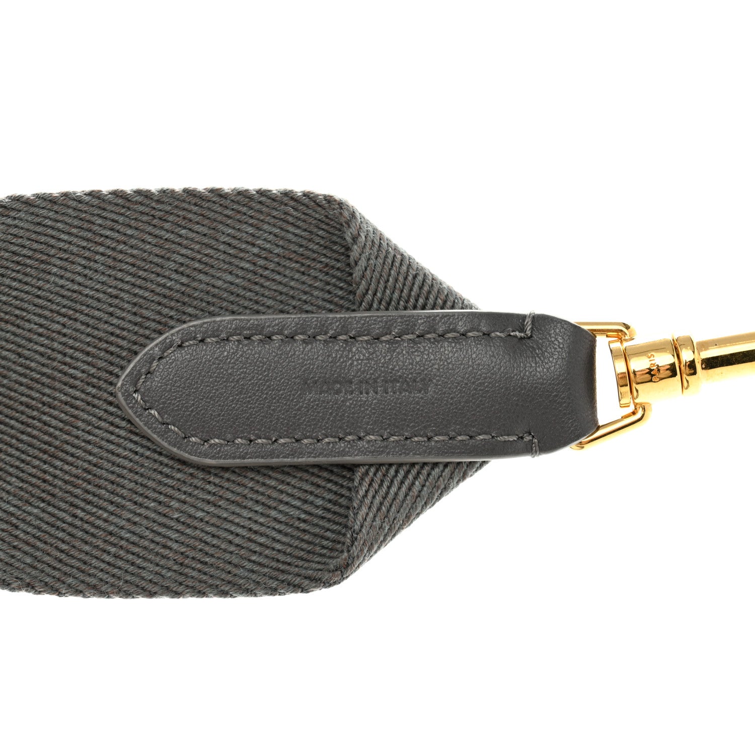 Celine Jacquard Wool Logo Short Strap Grey White 4 of 6