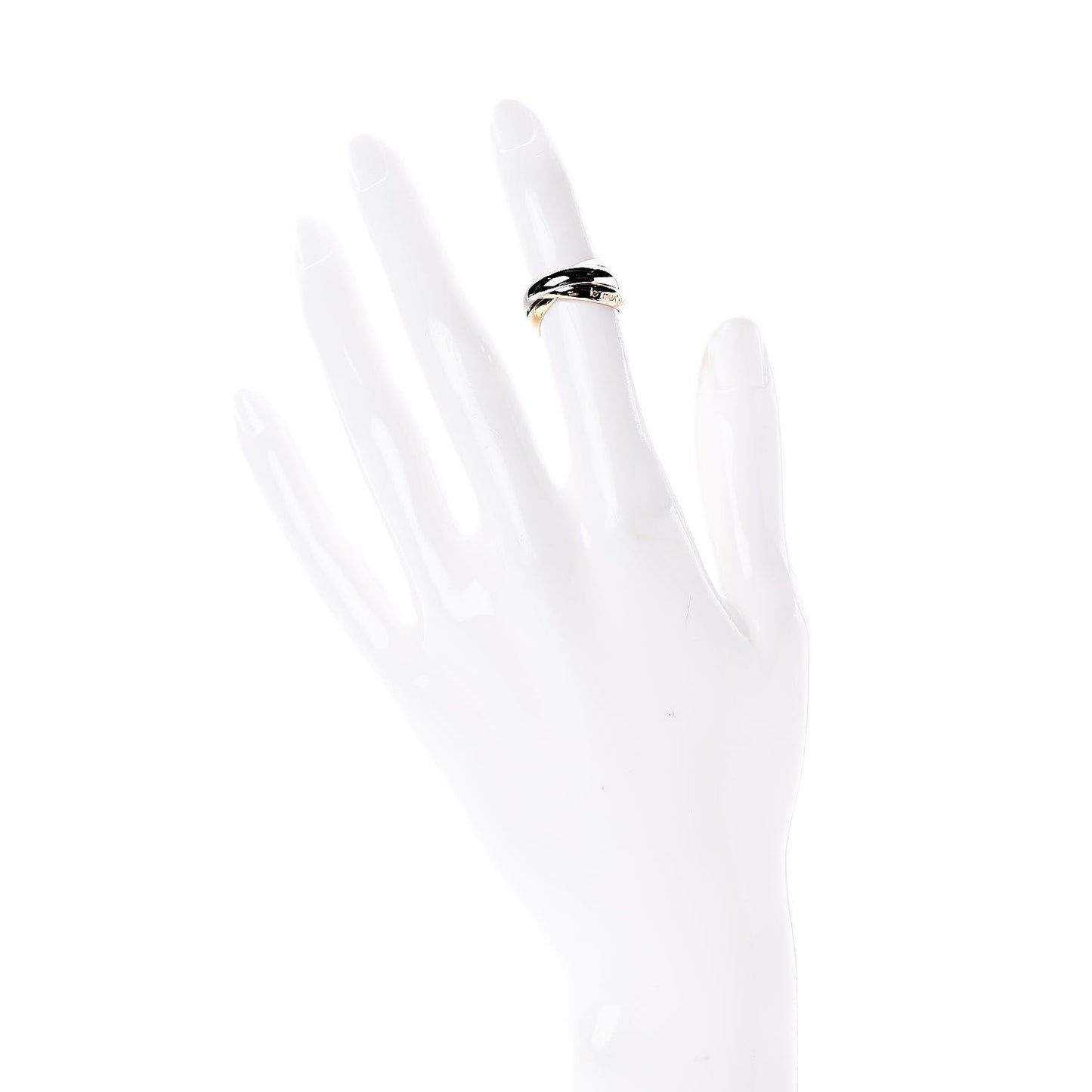 18K Pink Yellow White Gold Classic Les Must De Trinity Ring 48 4.5
