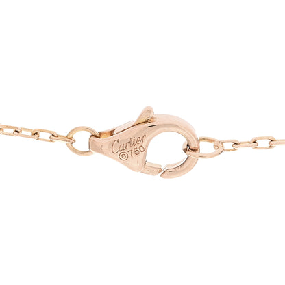 Cartier 18K Pink Gold Diamond Trinity Pendant Necklace 4 of 6
