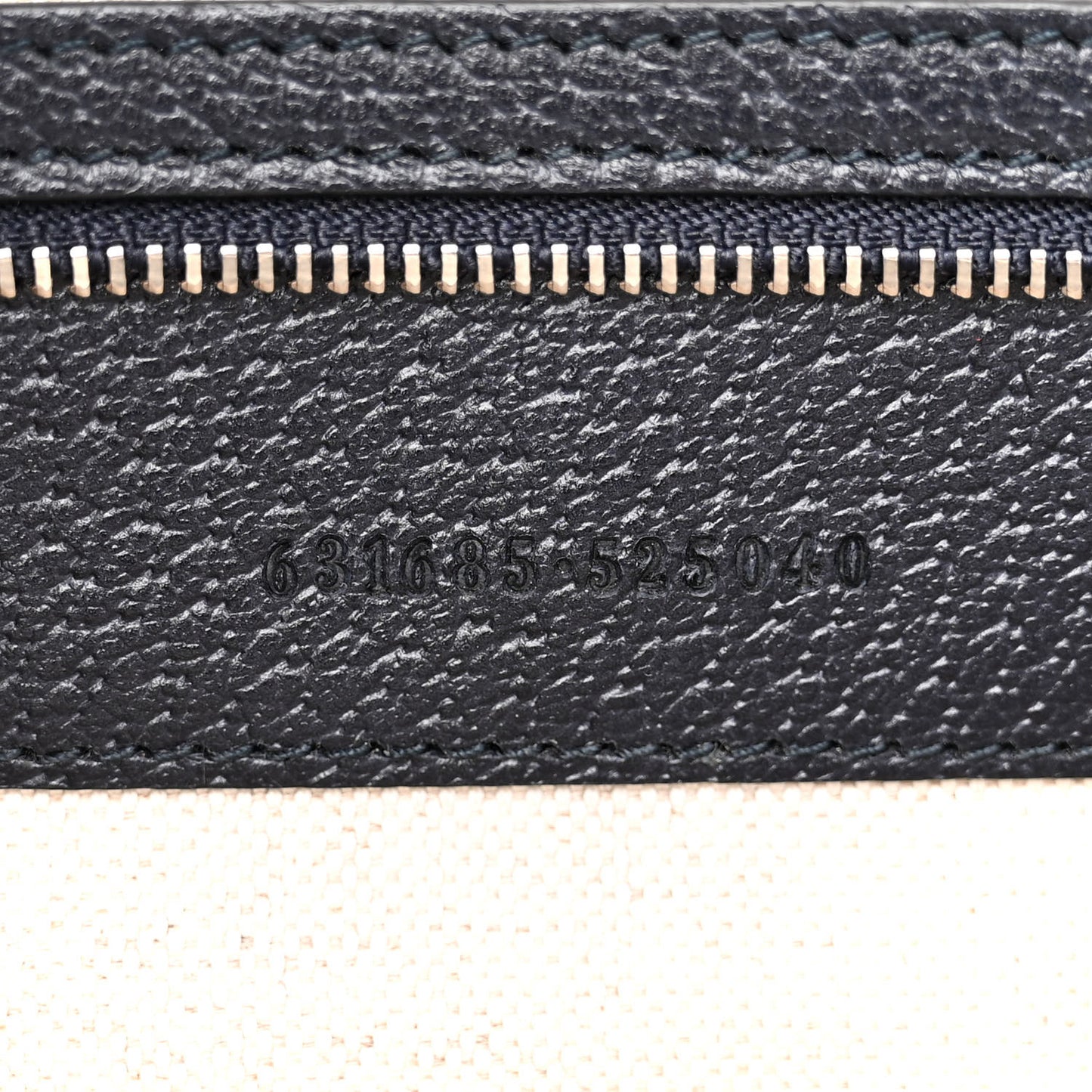 GG Supreme Monogram Textured Calfskin Web Medium Ophidia Shopping Tote Beige Blue