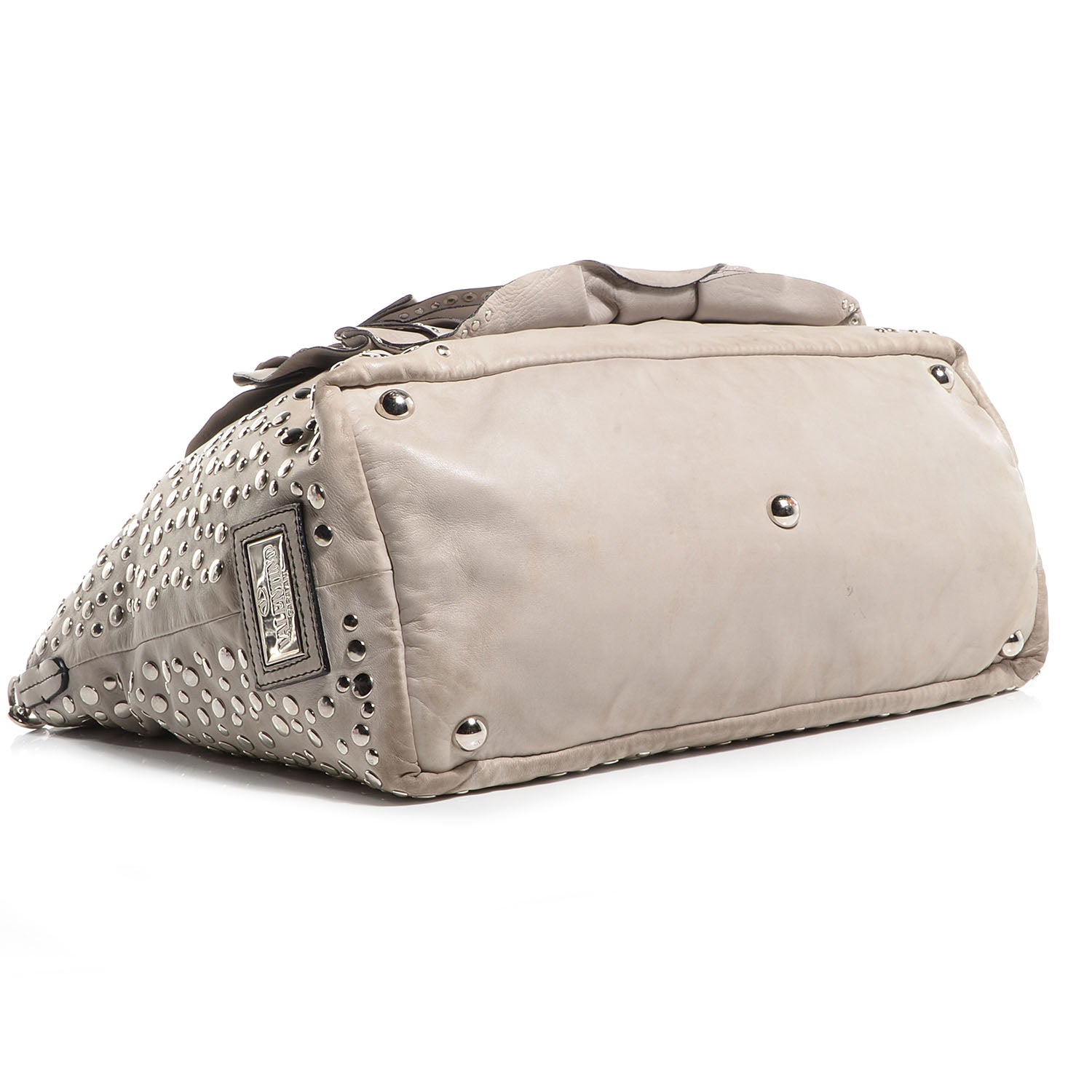 Valentino Garavani Nappa Studded Petale Tote Taupe 4 of 8