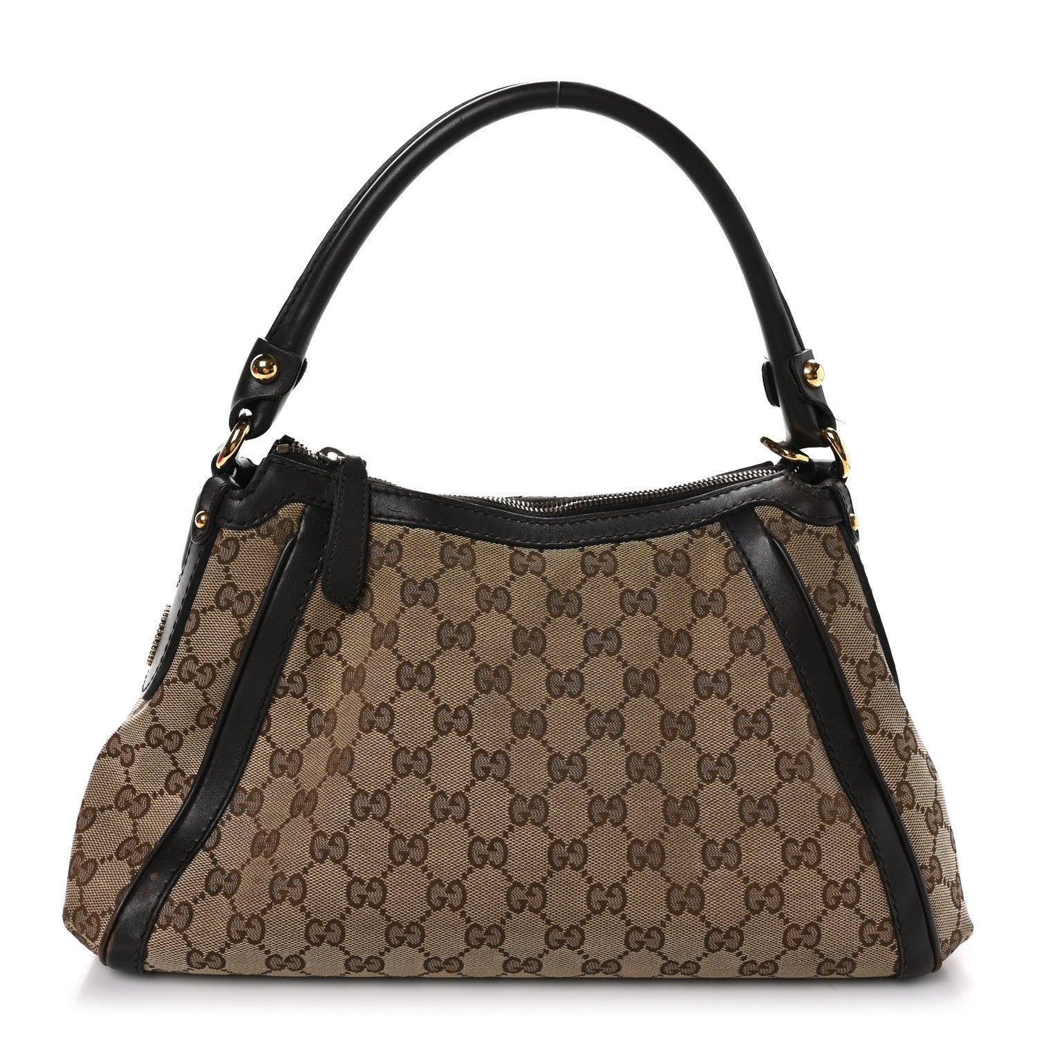 Gucci Monogram Small Scarlett Studded Interlocking G Hobo Dark Brown 1 of 14