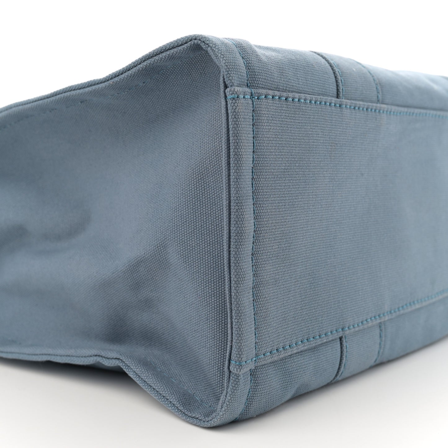 Canvas Large Summer Tote Bag Blue Shadow