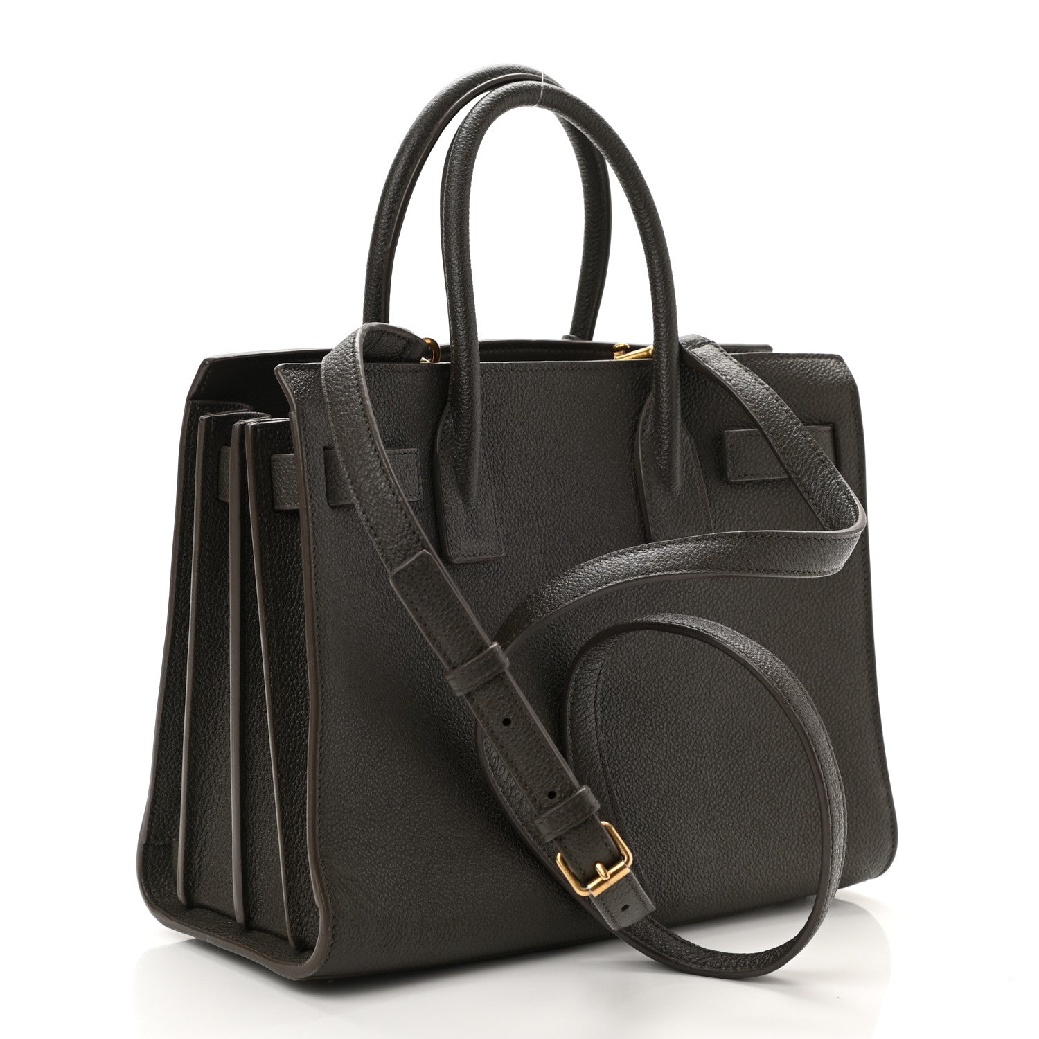 Saint Laurent Grained Calfskin Baby Sac De Jour Bronze 2 of 10