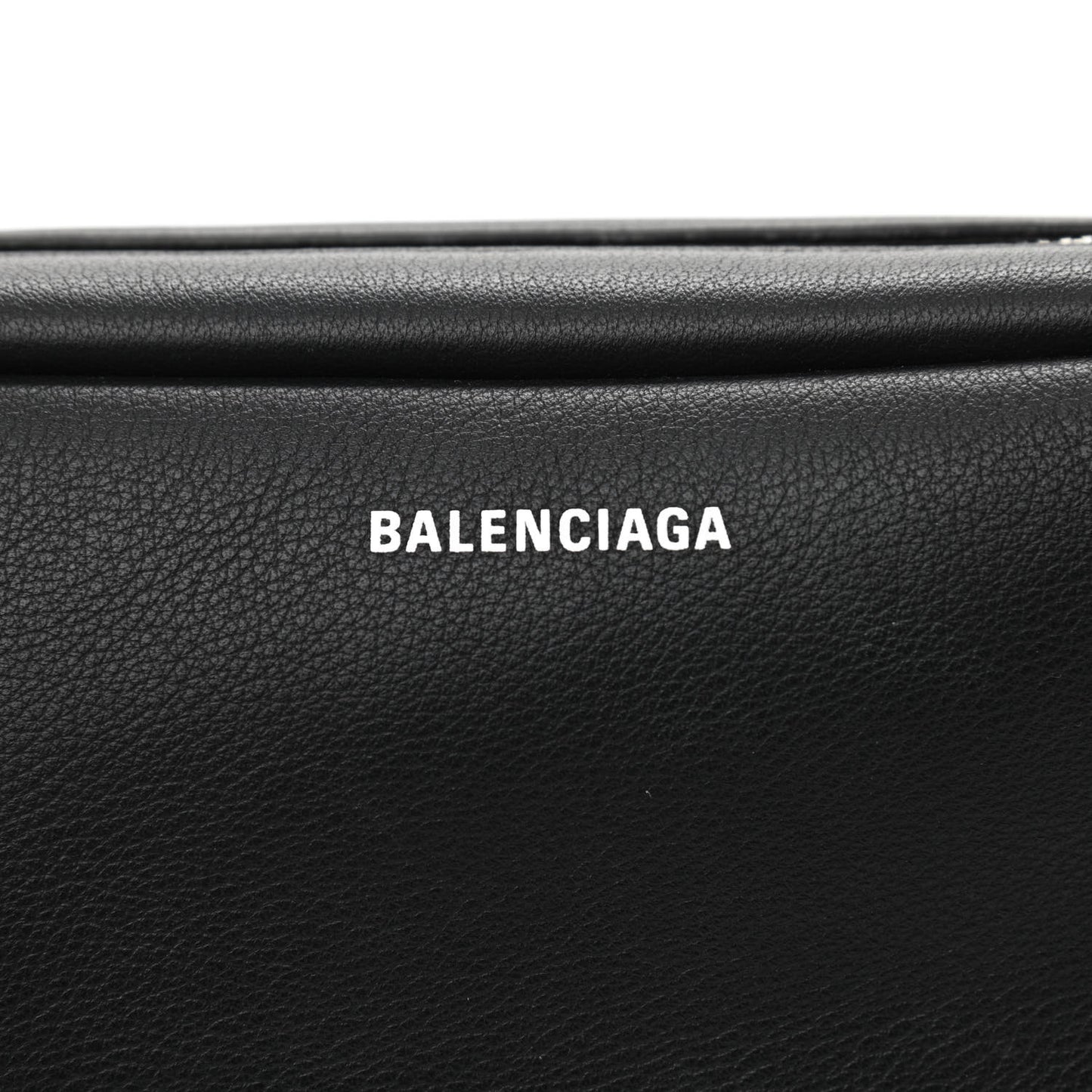 Calfskin Logo S Everyday Camera Bag Black