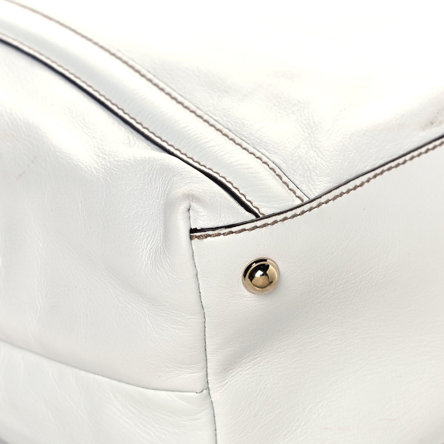 Gucci Calfskin Large Britt Shoulder Bag Off White 16 of 38