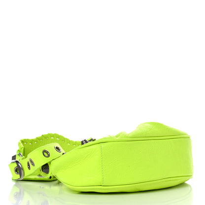 Balenciaga Agneau Arena Le Cagole Shoulder Bag XS Fluo Yellow 5 of 22
