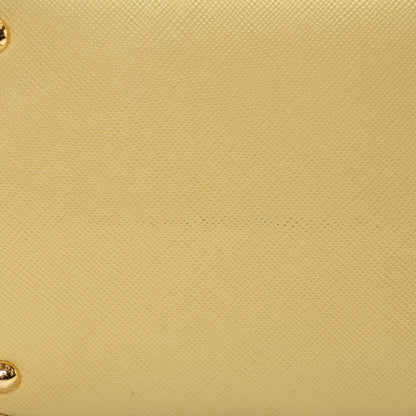 Prada Saffiano Cuir Medium Double Bag Polline 11 of 15