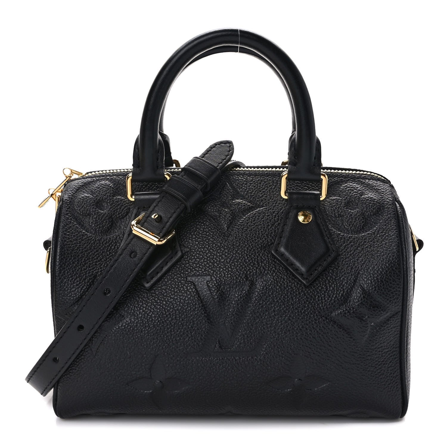 Louis Vuitton Empreinte Monogram Giant Speedy Bandouliere 20 Black 1 of 8