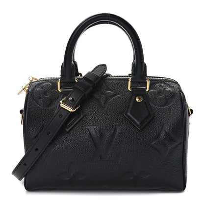 Louis Vuitton Empreinte Monogram Giant Speedy Bandouliere 20 Black 1 of 8