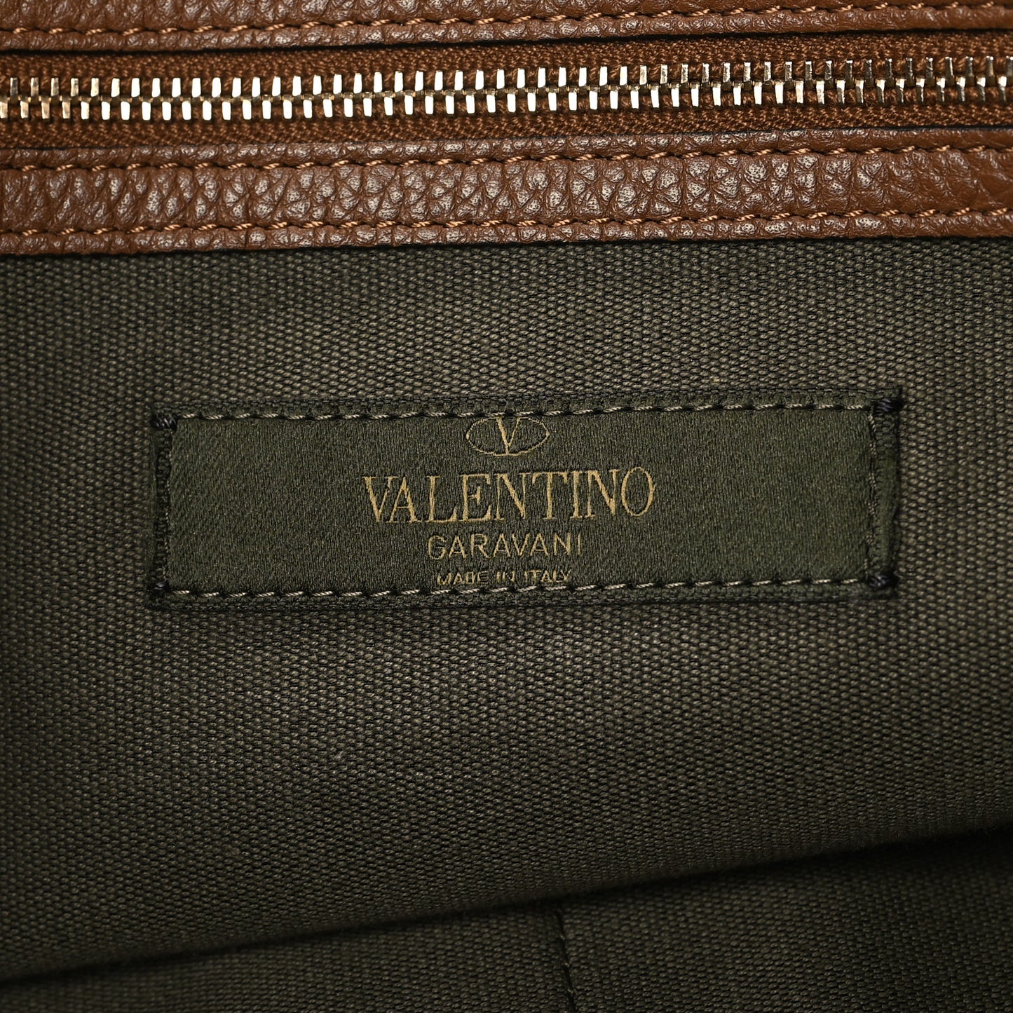 Canvas Calfskin Camouflage Tote Multicolor