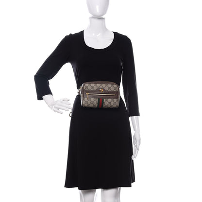 Gucci GG Supreme Monogram Web Small Ophidia Belt Bag 85 34 Dark Brown 2 of 10