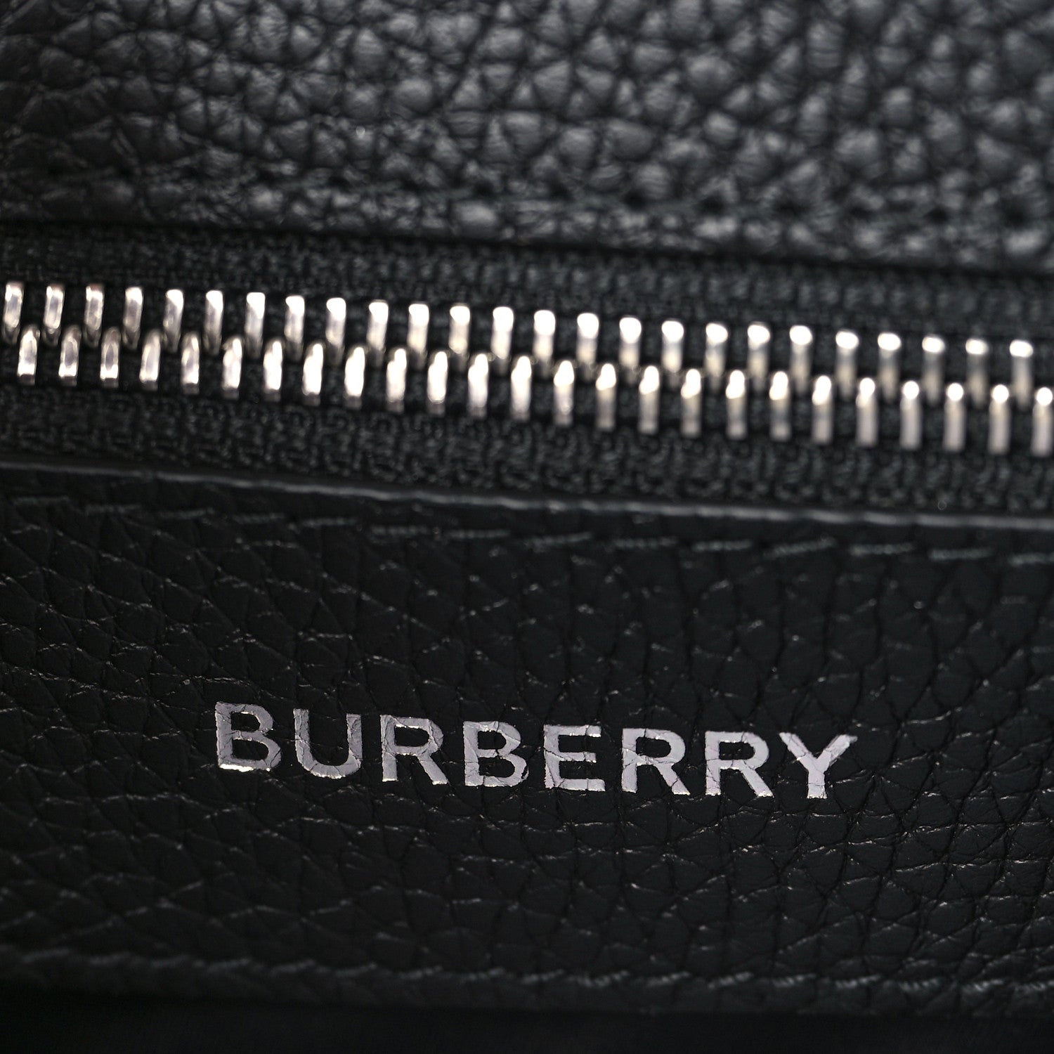 Burberry Grainy Calfskin Embossed Bruno Messenger Black 6 of 8