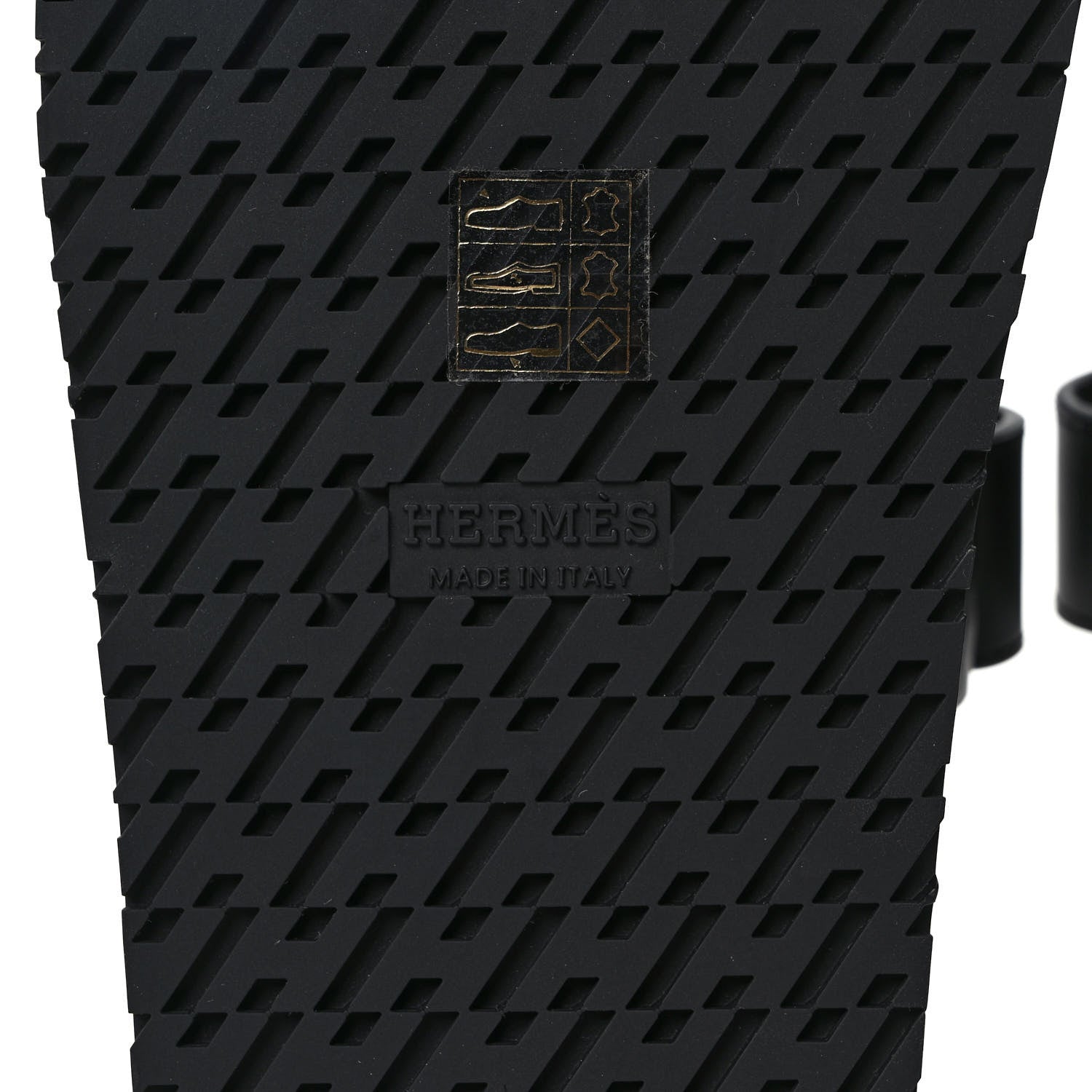 Hermes Calfskin Womens Chypre Sandals 36.5 Black 6 of 9