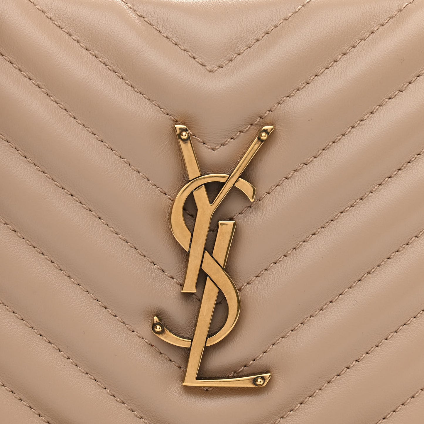 Calfskin Matelasse Monogram Lou Camera Bag Dark Beige