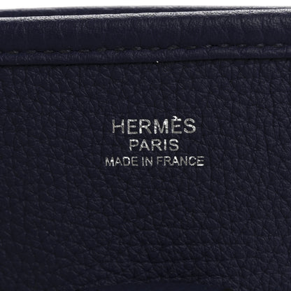 Hermes Taurillon Clemence Evelyne III PM Bleu Encre 6 of 12