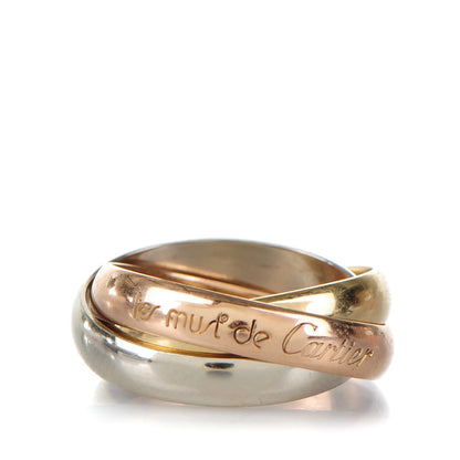 Cartier 18k Pink Yellow White Gold Les Must De Trinity Ring 48 1 of 5