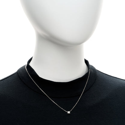 Cartier 18K White Gold Diamond .27ct C De Cartier Pendant Necklace 2 of 5