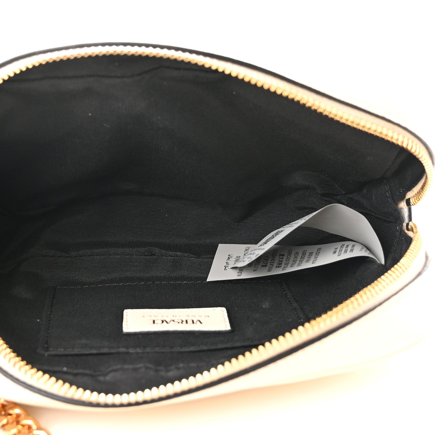 Nappa Quilted La Medusa Camera Bag Off White