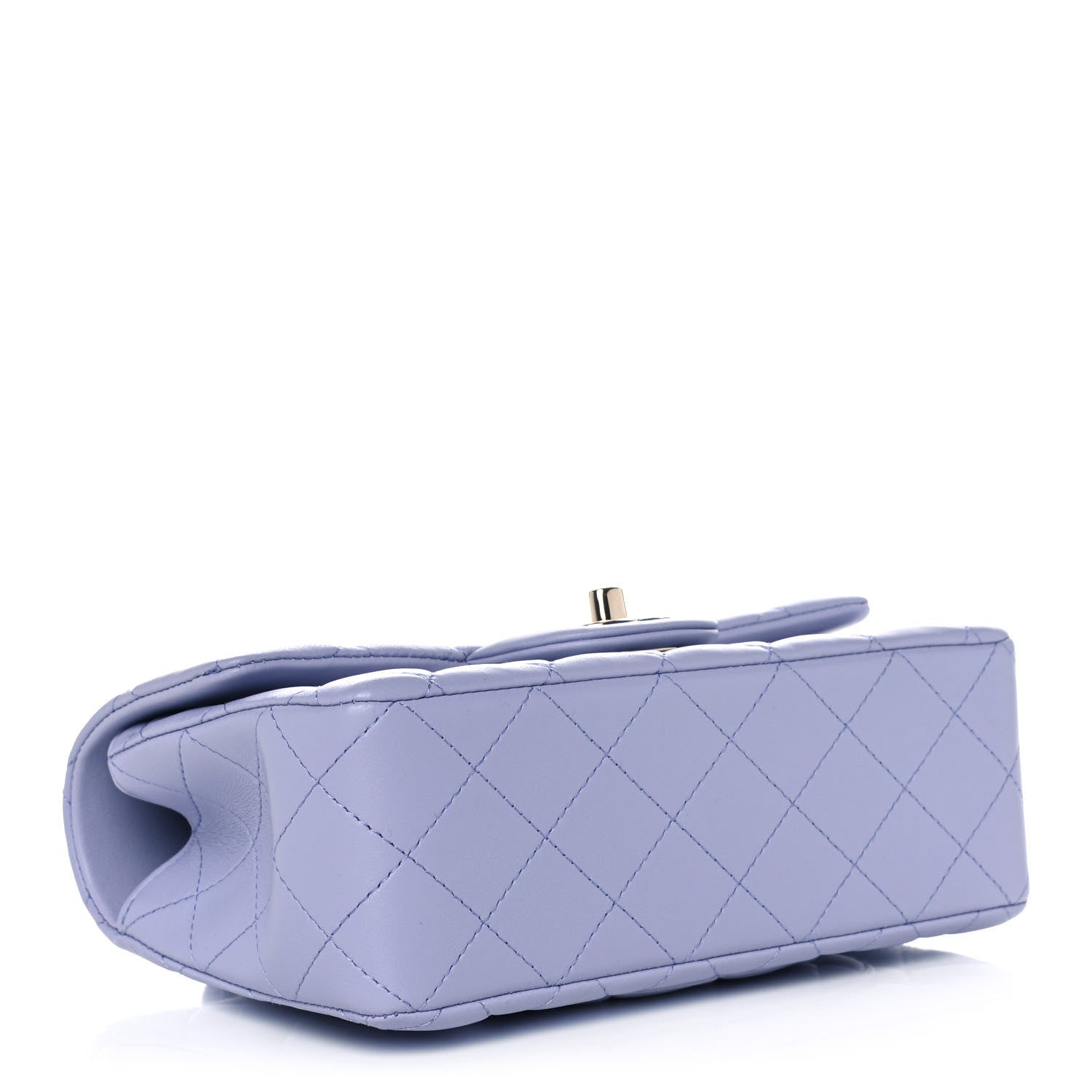 Chanel Lambskin Quilted Mini Top Handle Rectangular Flap Light Purple 4 of 11
